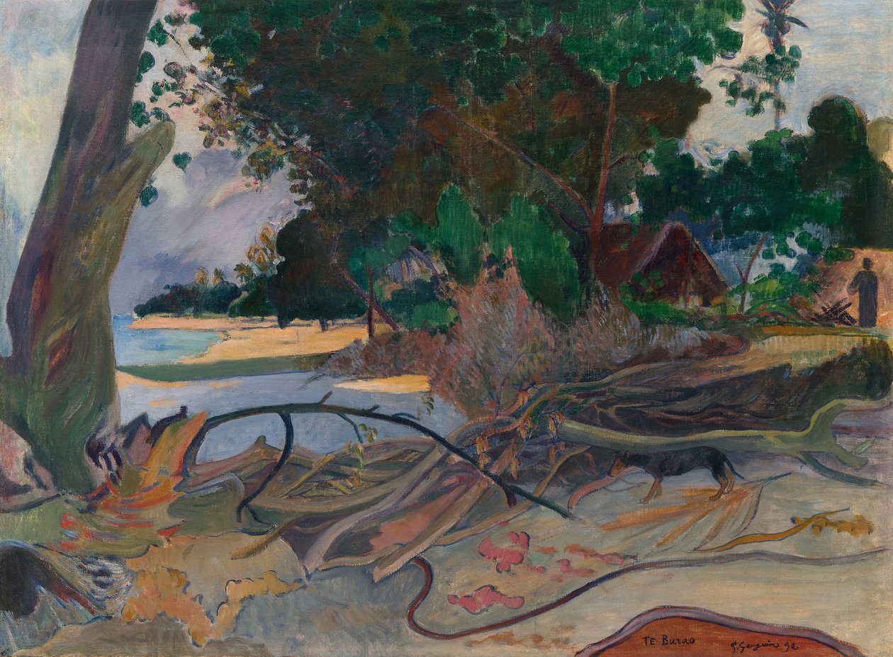 Te burao (El árbol del hibisco) de Paul Gauguin