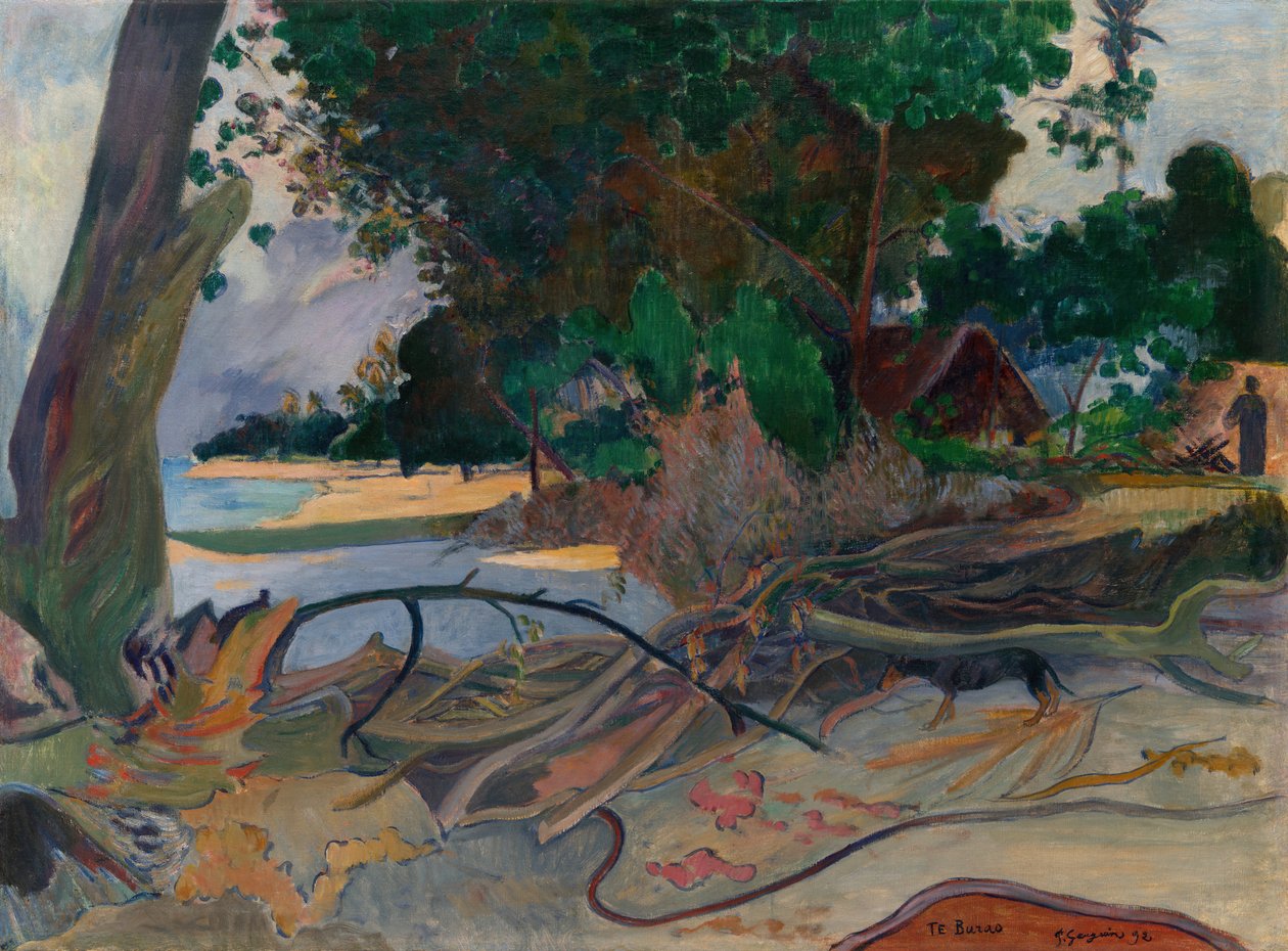 El hibisco, 1892 de Paul Gauguin
