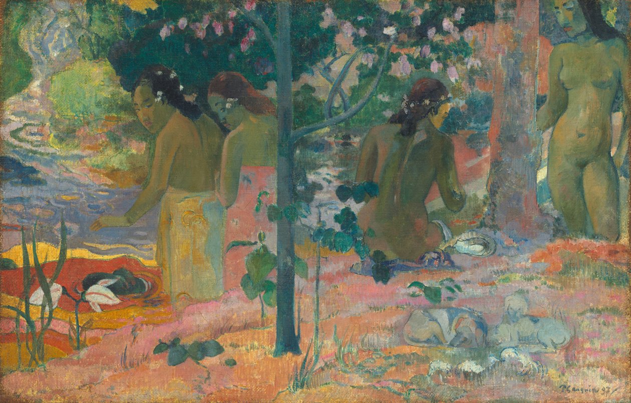 Los bañistas de Paul Gauguin