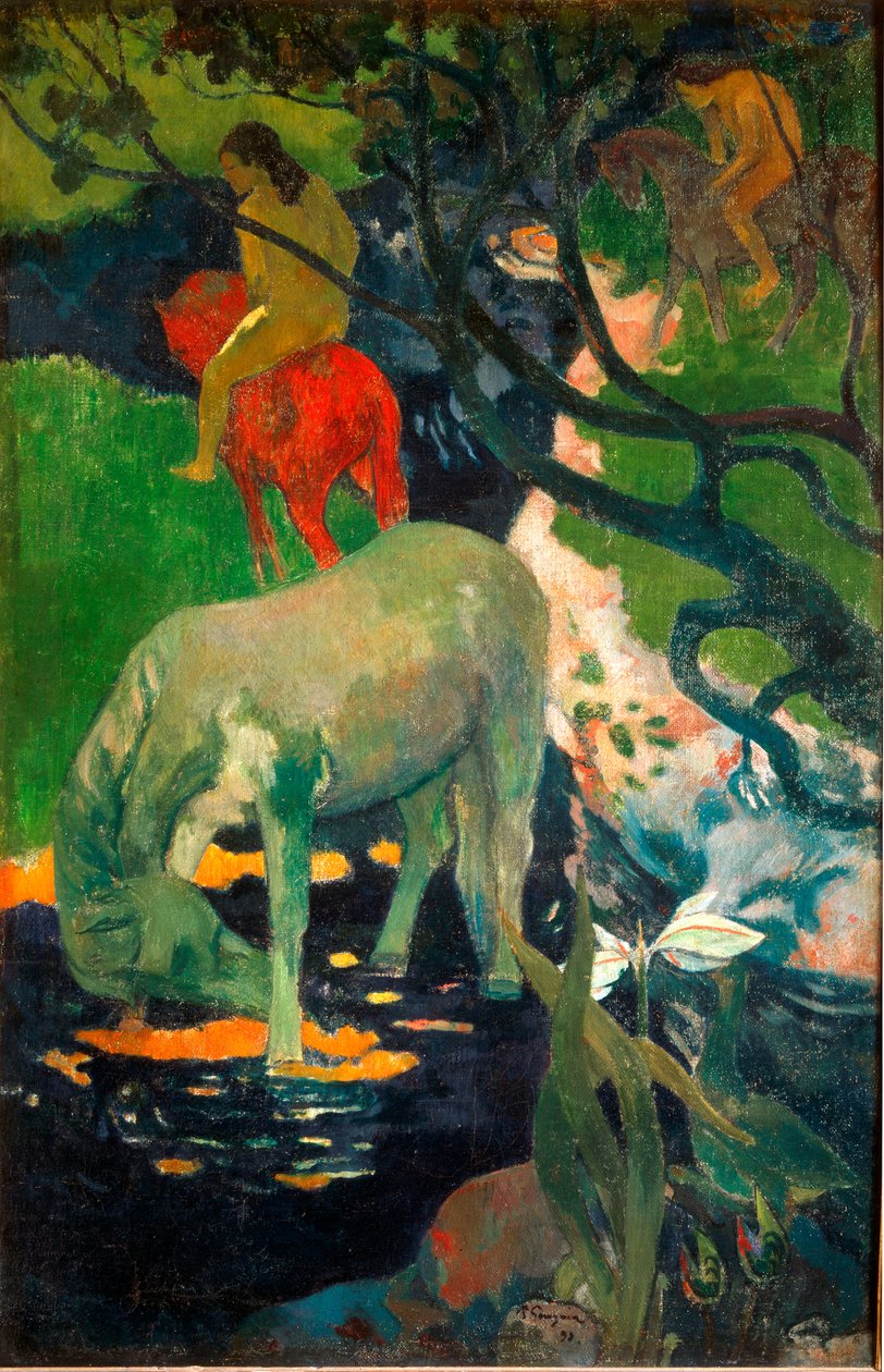 El caballo blanco de Paul Gauguin