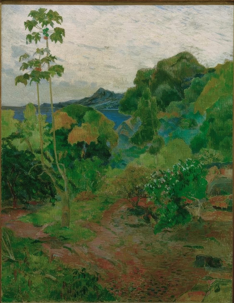 Paisaje tropical de Paul Gauguin