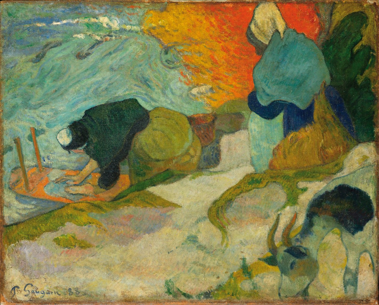 Lavanderas en Arles (Francia) de Paul Gauguin