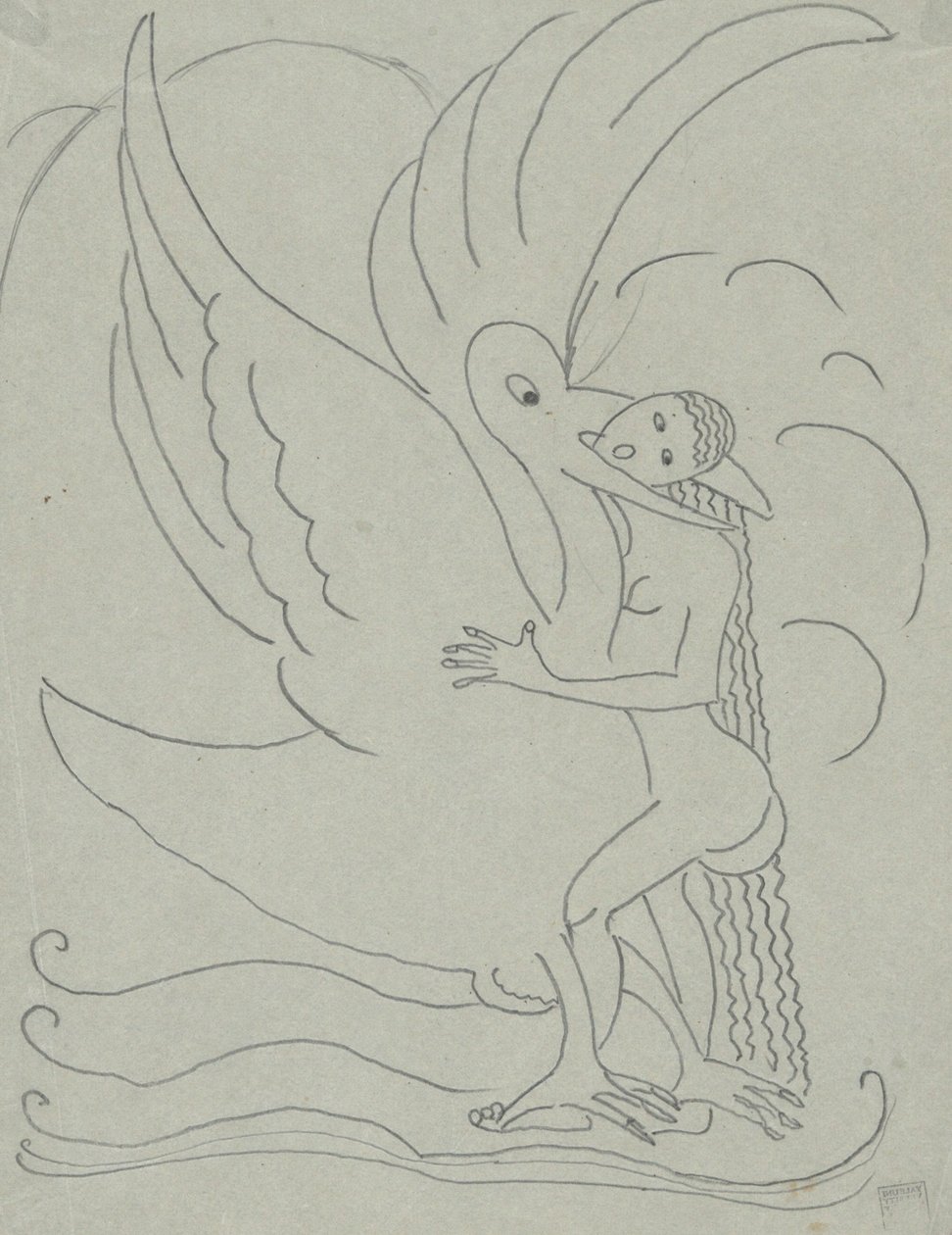 Leda y el cisne de Paul Gaulois