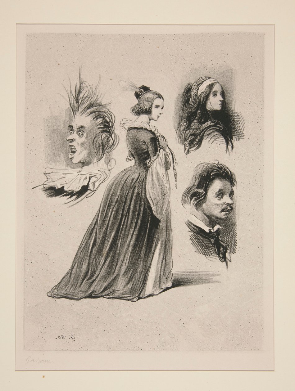 (HOJA DE DIBUJO.) de Paul Gavarni