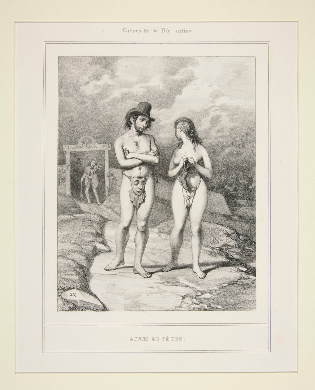 APRES LE PECHE. de Paul Gavarni