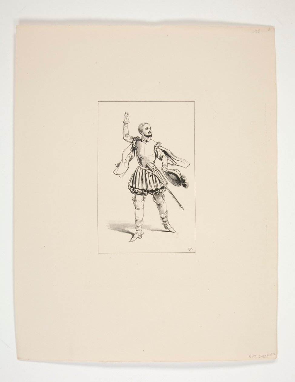 Traje de Marcel, interpretado por Levasseur. de Paul Gavarni