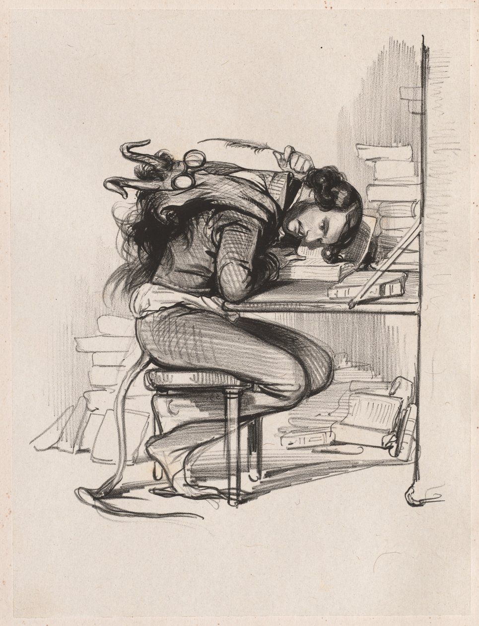 Emile Forgues (Antiguo Nick) de Paul Gavarni