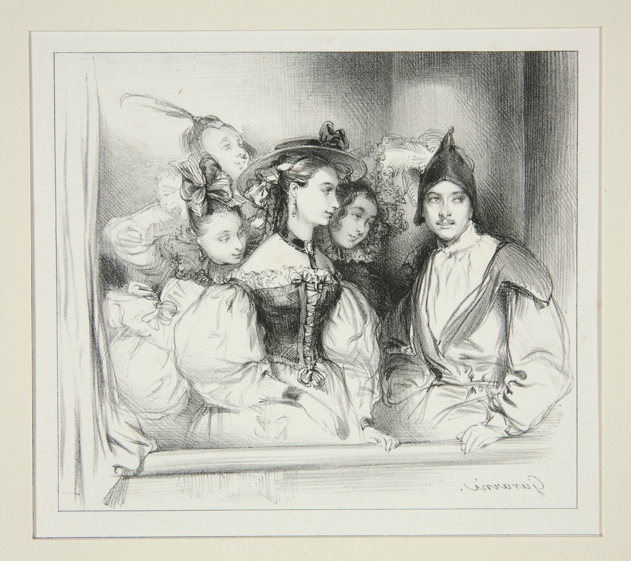 La Loge Du Bal. de Paul Gavarni