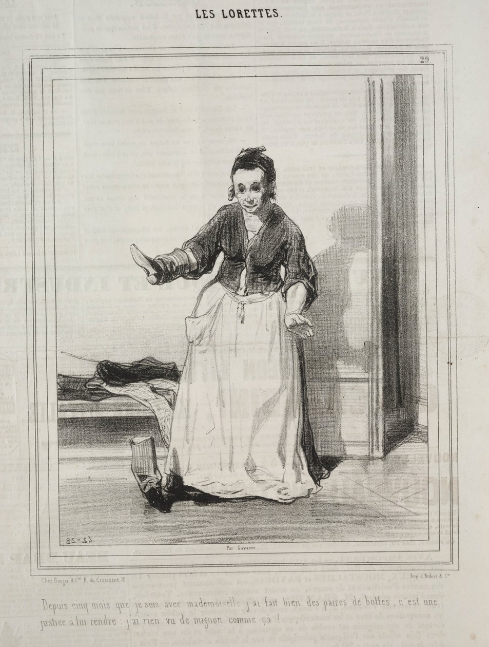Les Lorettes, 1842 de Paul Gavarni