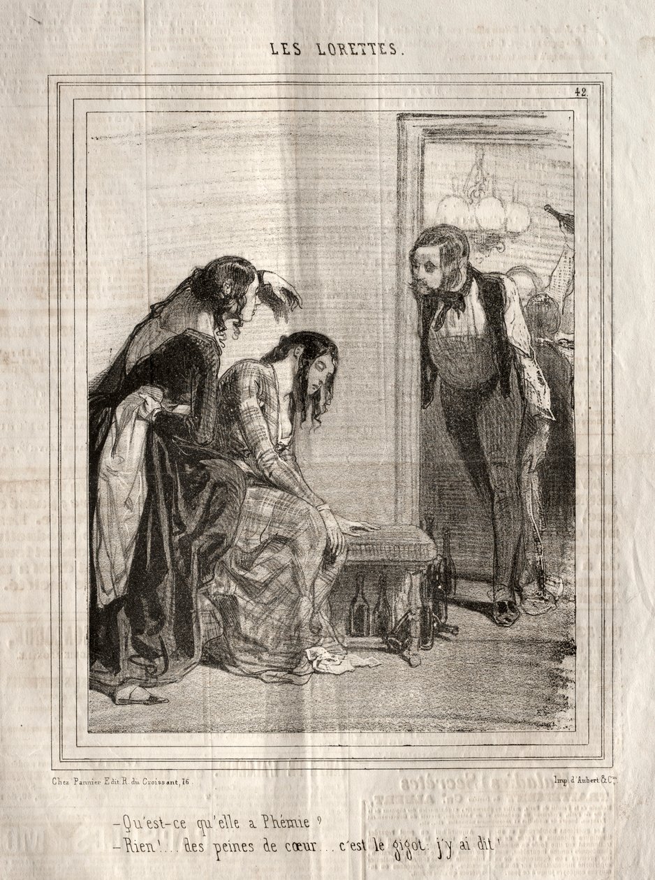 Les Lorettes, 1842 de Paul Gavarni