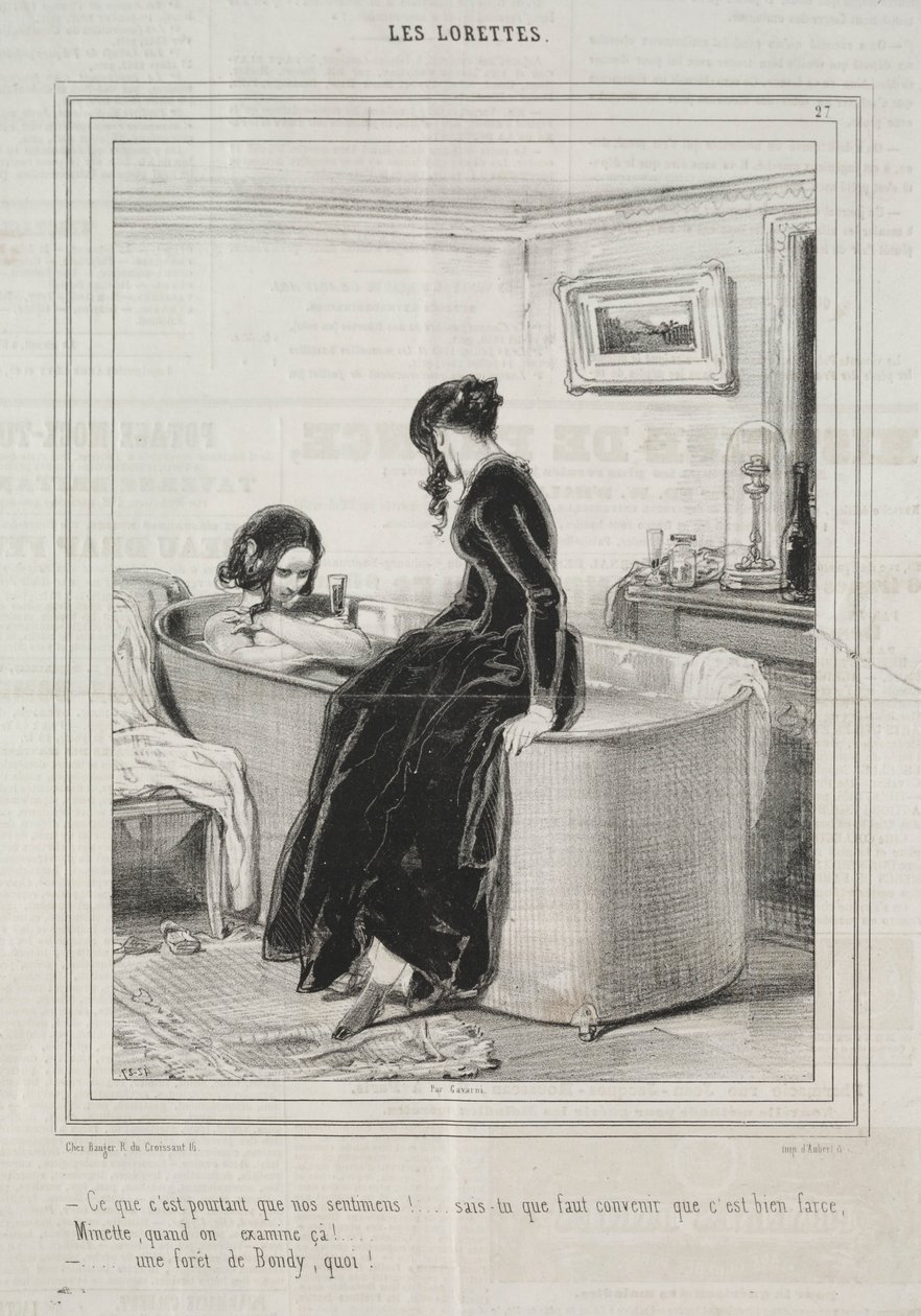 Les Lorettes, 1842 de Paul Gavarni