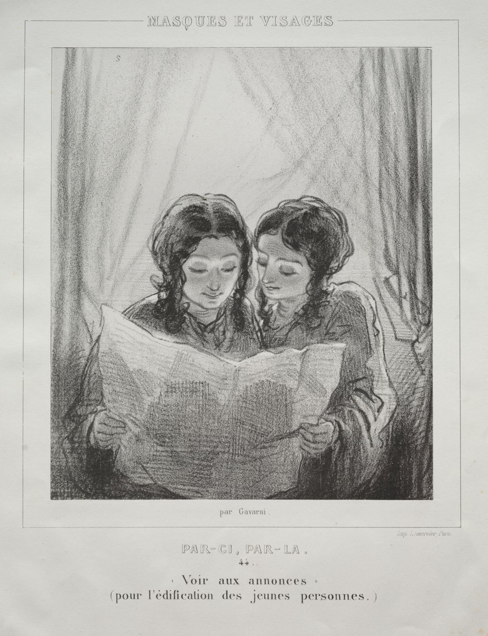 Masques et Visages de Paul Gavarni
