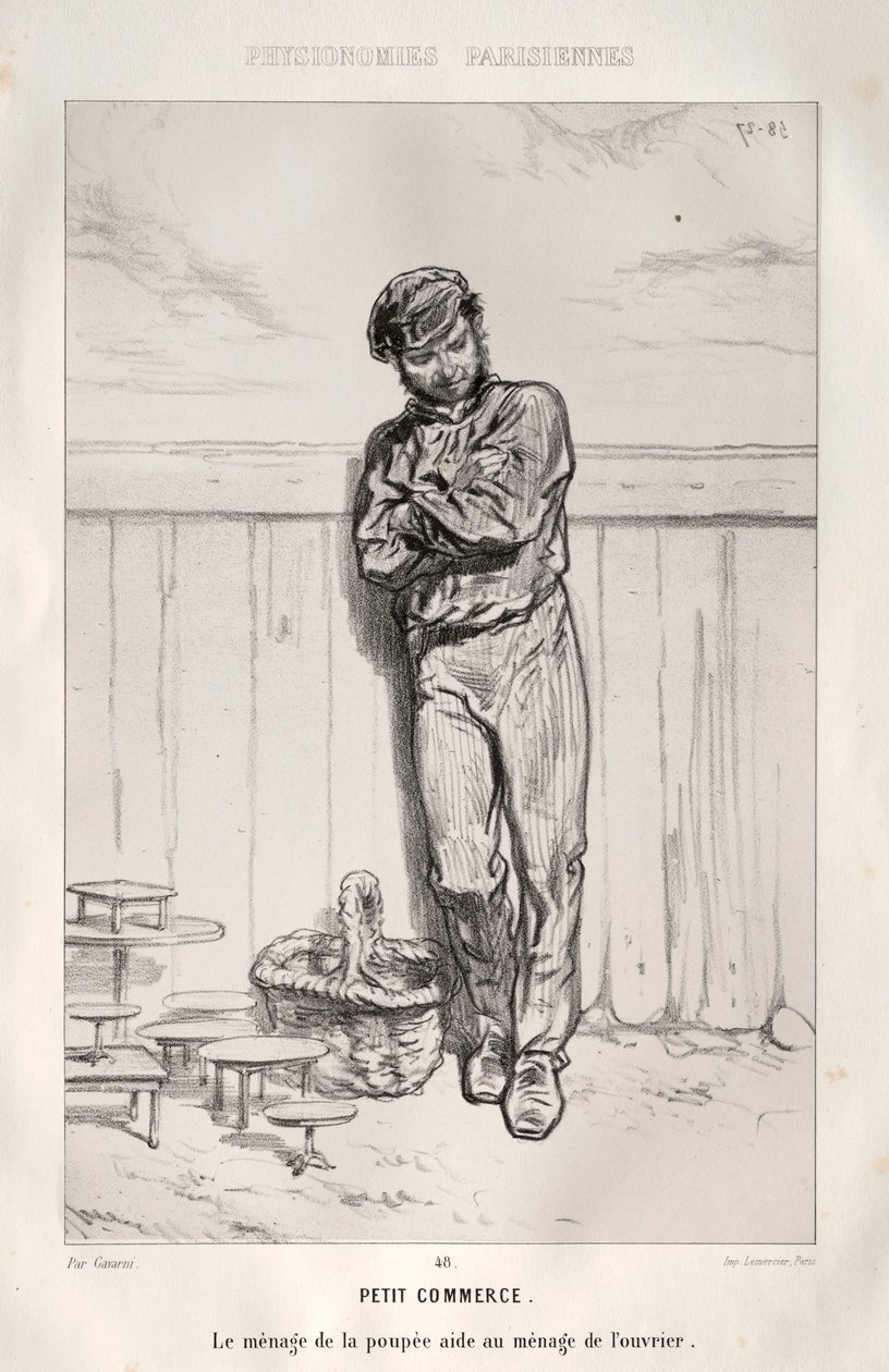 Pequeño comercio de Paul Gavarni
