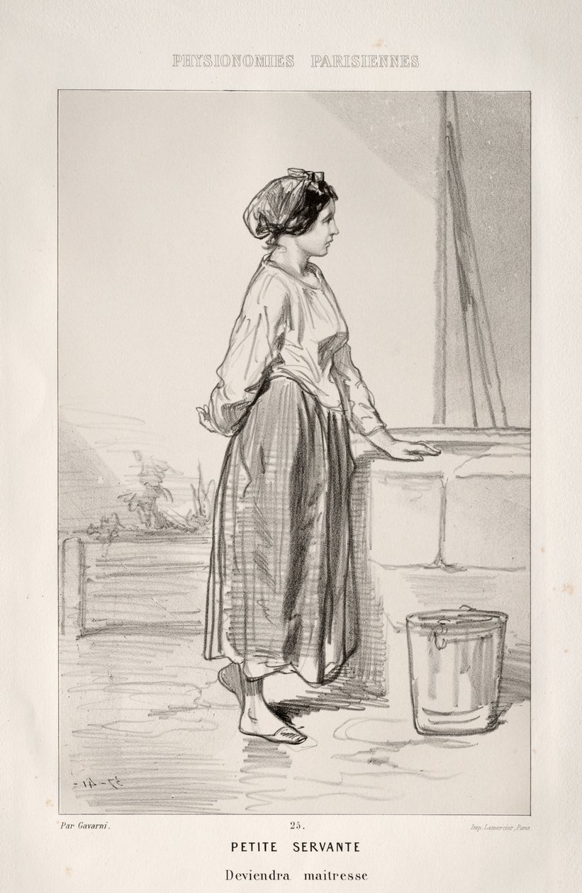 Pequeña Sirvienta de Paul Gavarni