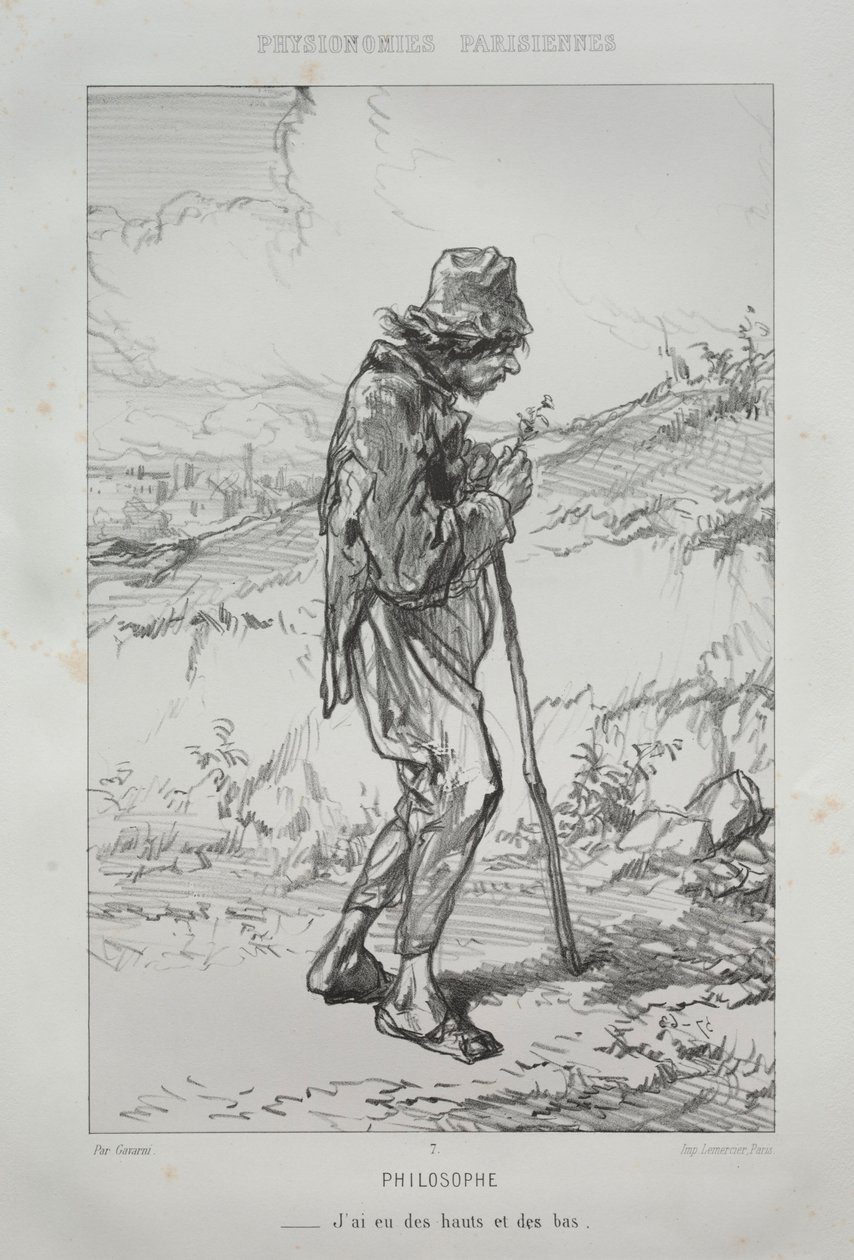 Filósofo de Paul Gavarni
