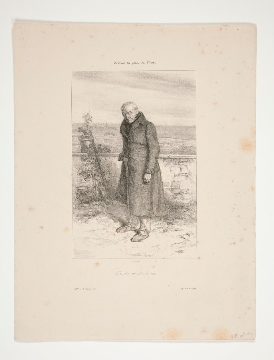Noventa años (Caballero, padre de Gavarni) de Paul Gavarni