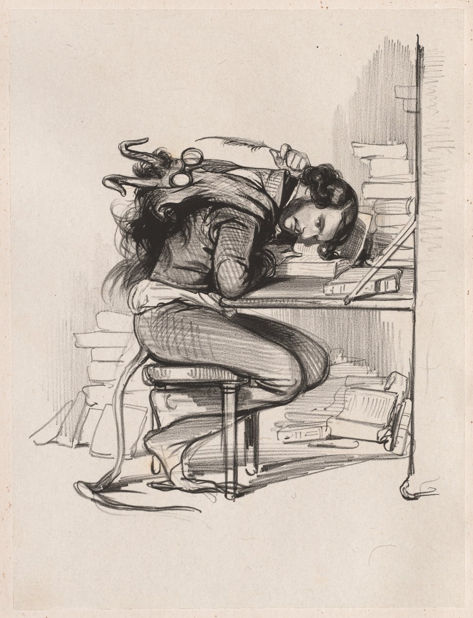 Émile Forgues Old Nick, c. 1835-1840 de Paul Gavarni