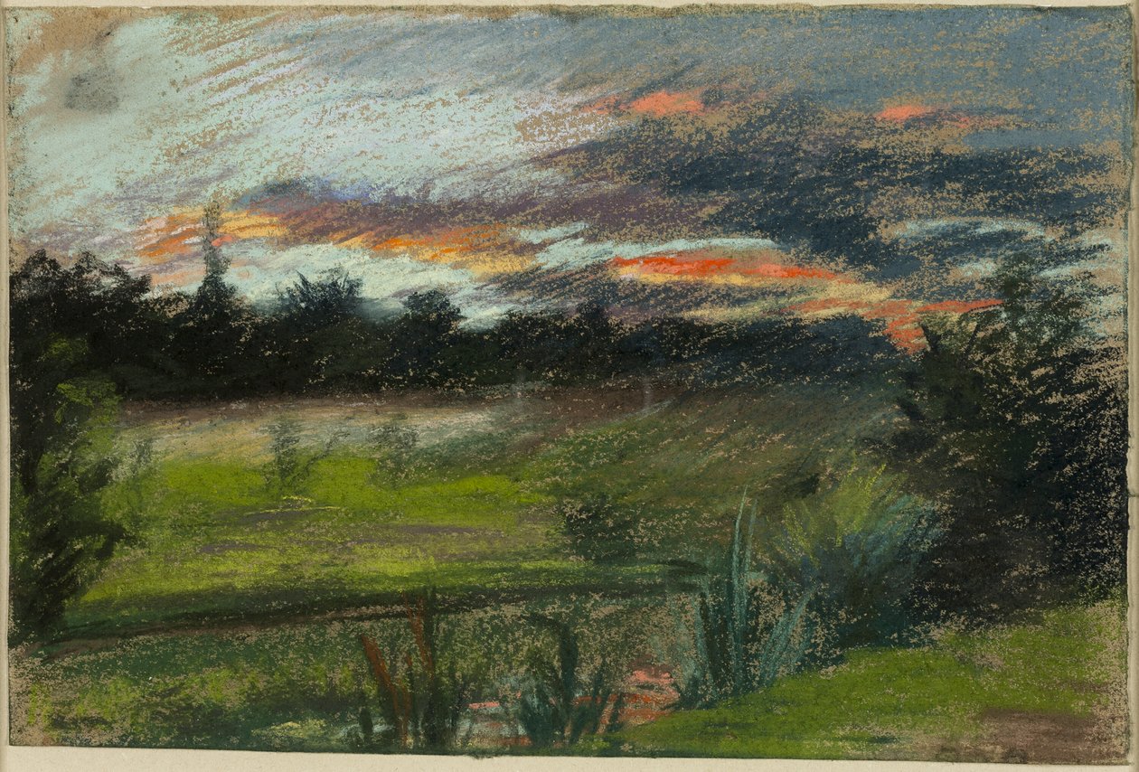 Cielo Azul y Naranja de Paul Huet