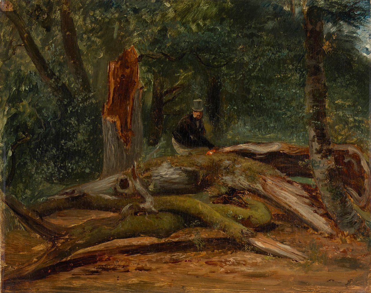 Im Wald von Villers-Cotterets de Paul Huet