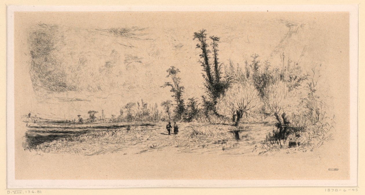 Saulée en los alrededores de París de Paul Huet