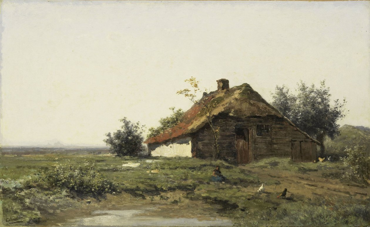 Granja en los campos abiertos de Paul Joseph Constantin Gabriel
