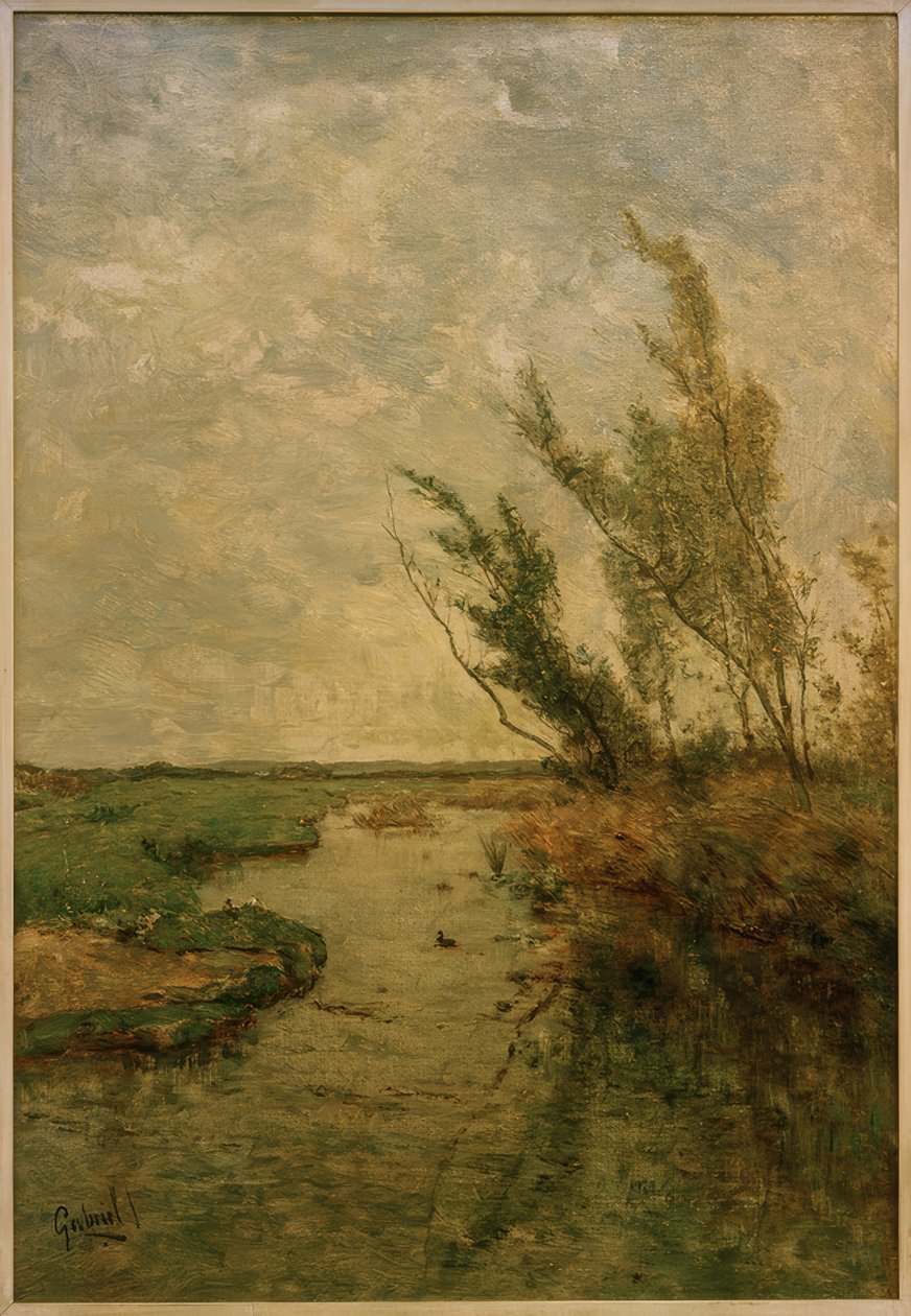 Paisaje de pólder de Paul Joseph Constantin Gabriel