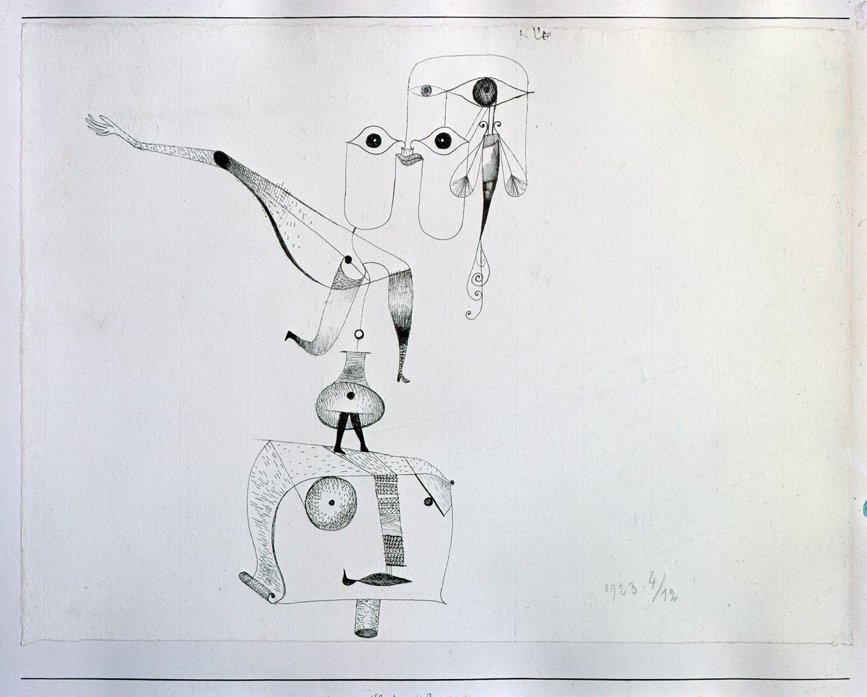 Un capricho de equilibrio (Dibujo, siglo XX) de Paul Klee