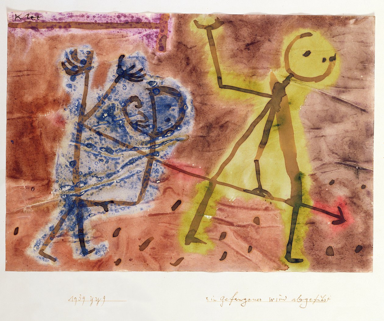 Conducen a un prisionero de Paul Klee