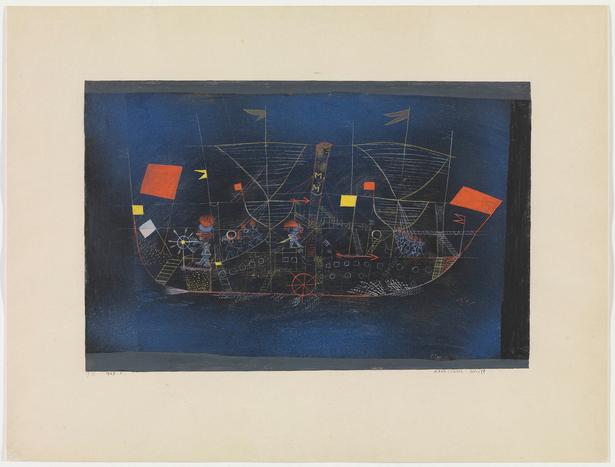 El barco de aventuras, 1927 de Paul Klee