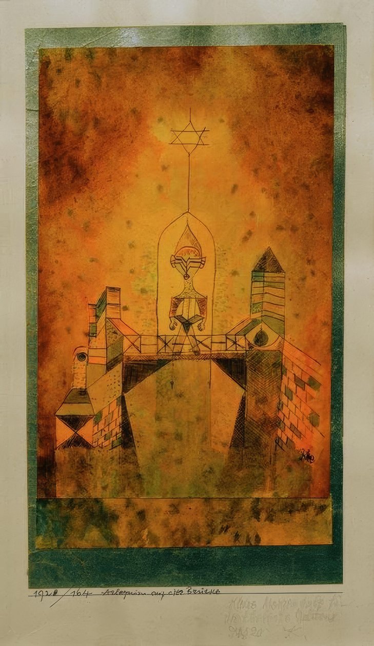 Arlequín en el puente de Paul Klee