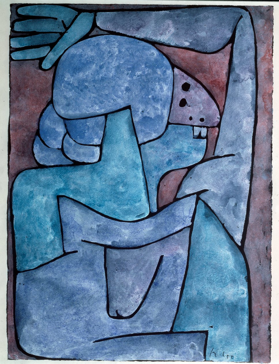 Backbiting woman - Pintura de Paul Klee