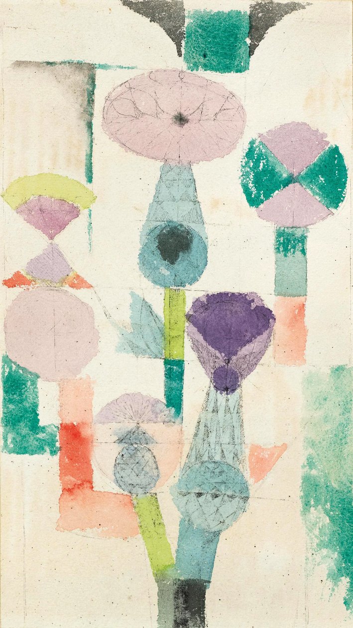 Observación de la flor de cardo, 1918 de Paul Klee