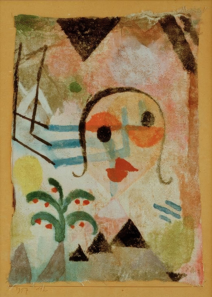 Retrato de una Pelirroja de Paul Klee