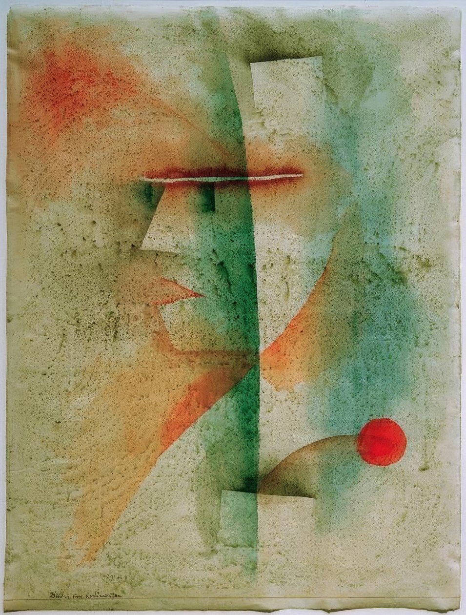 Retrato de una persona disfrazada de Paul Klee