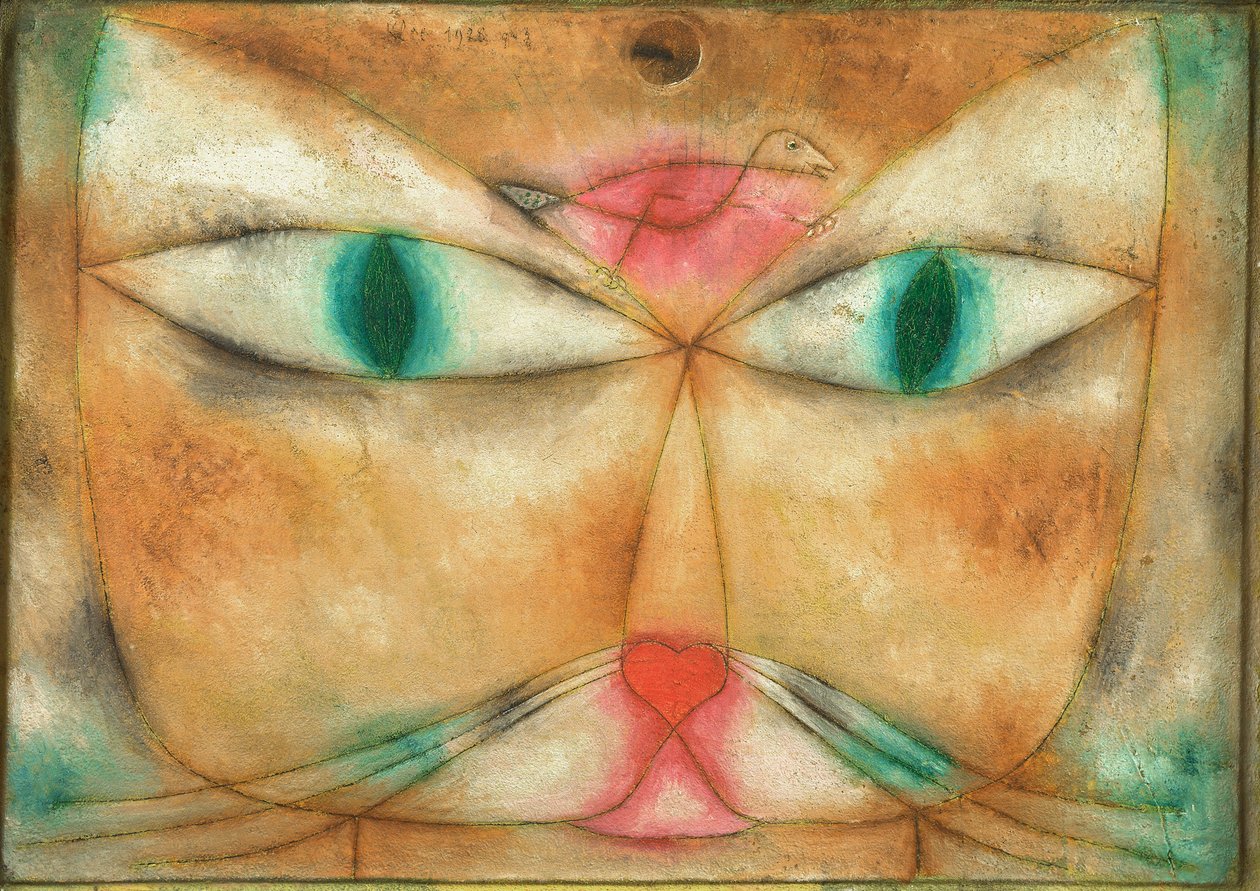 Gato y pájaro de Paul Klee