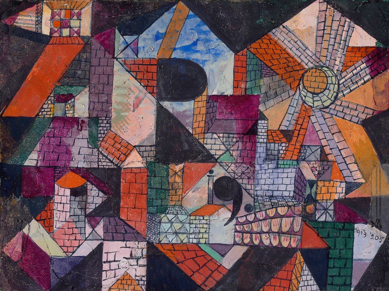 Ciudad R, 1919 de Paul Klee