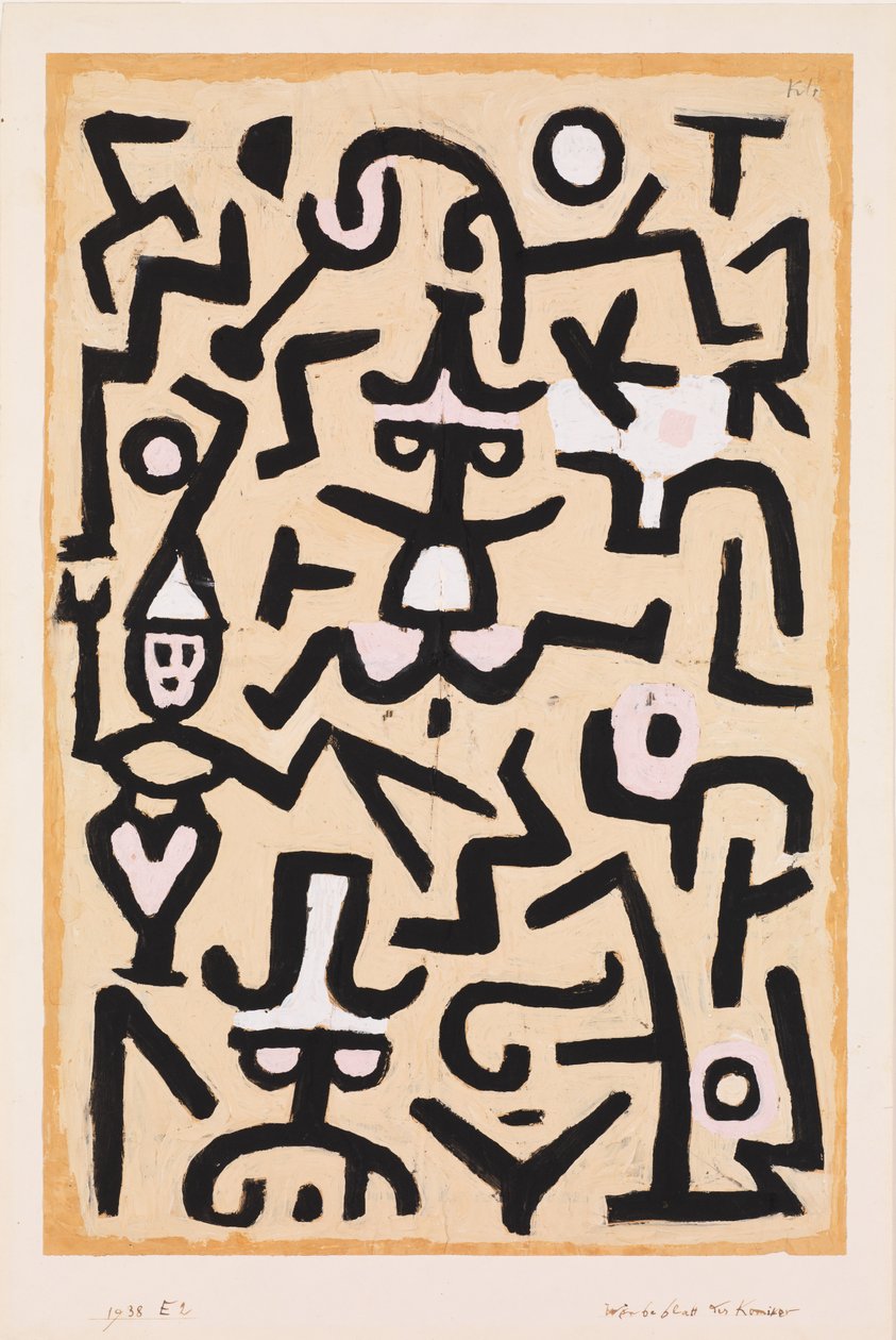 Volante de los cómicos de Paul Klee