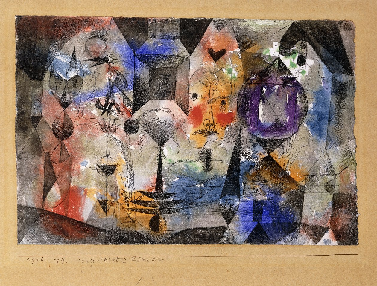 Concentrierter Roman de Paul Klee