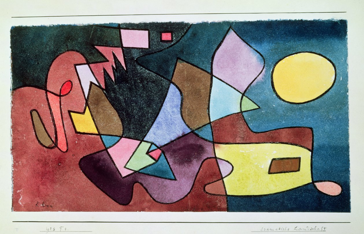 Paisaje dramático de Paul Klee