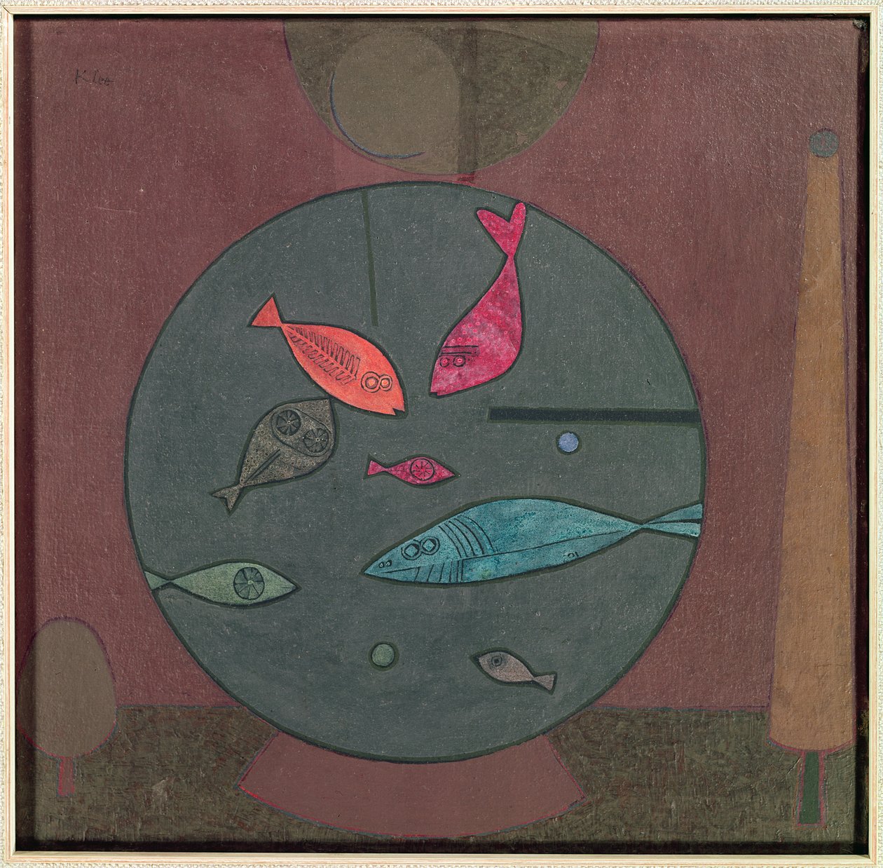 Peces en círculo de Paul Klee