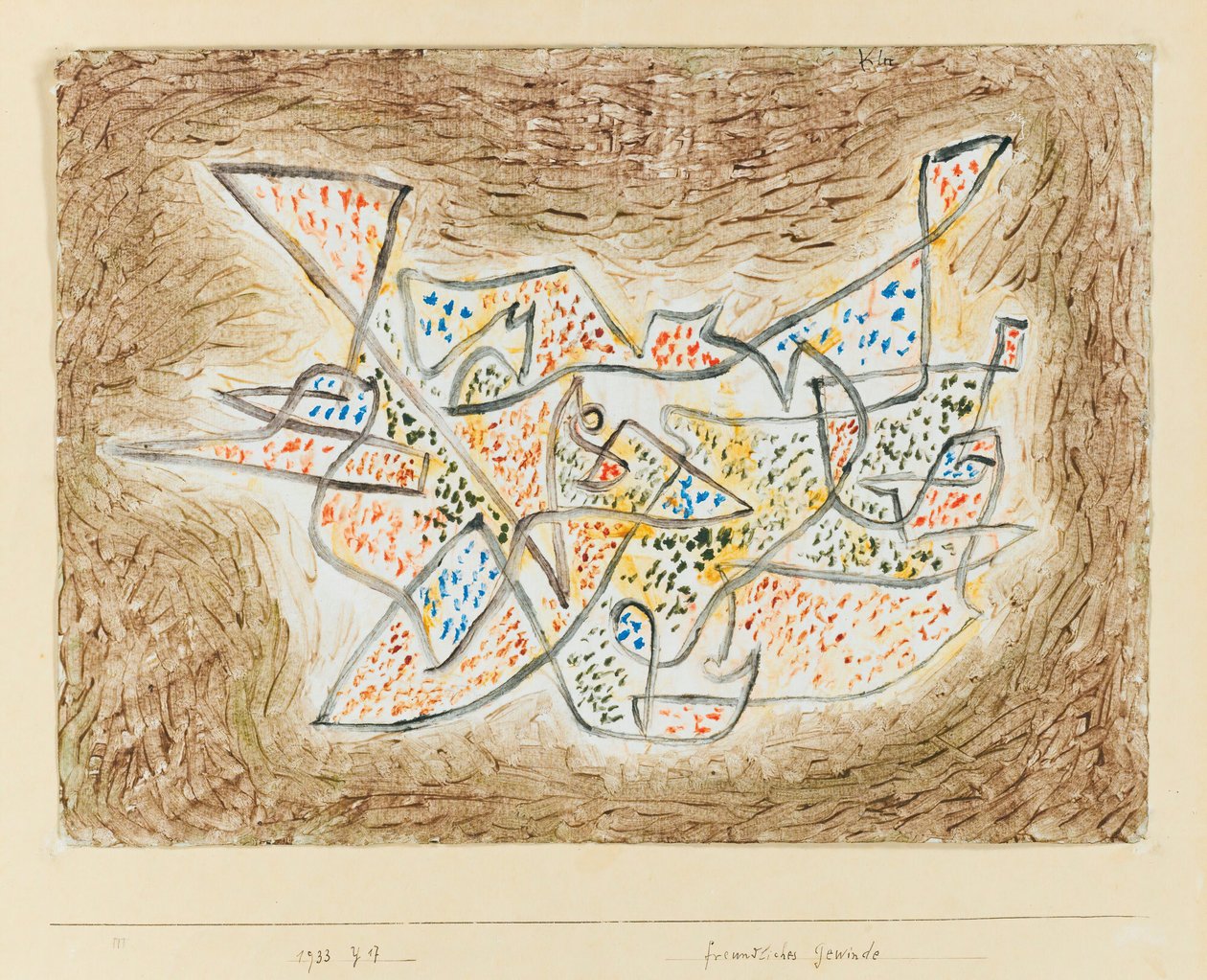 Freundliches Gewinde, 1933 de Paul Klee