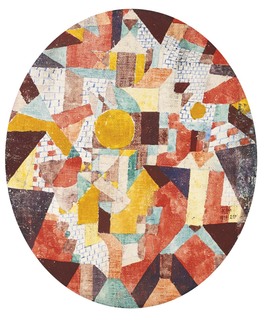 Luna llena dentro de los muros de Paul Klee