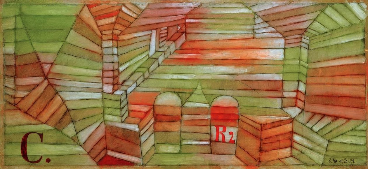 Entrada del pabellón C, R 2 de Paul Klee