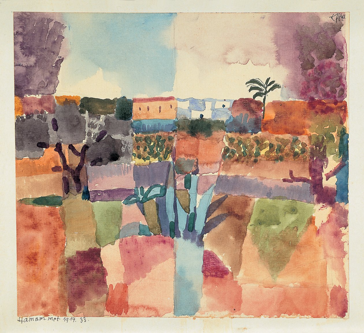 Hammamet, 1914 de Paul Klee