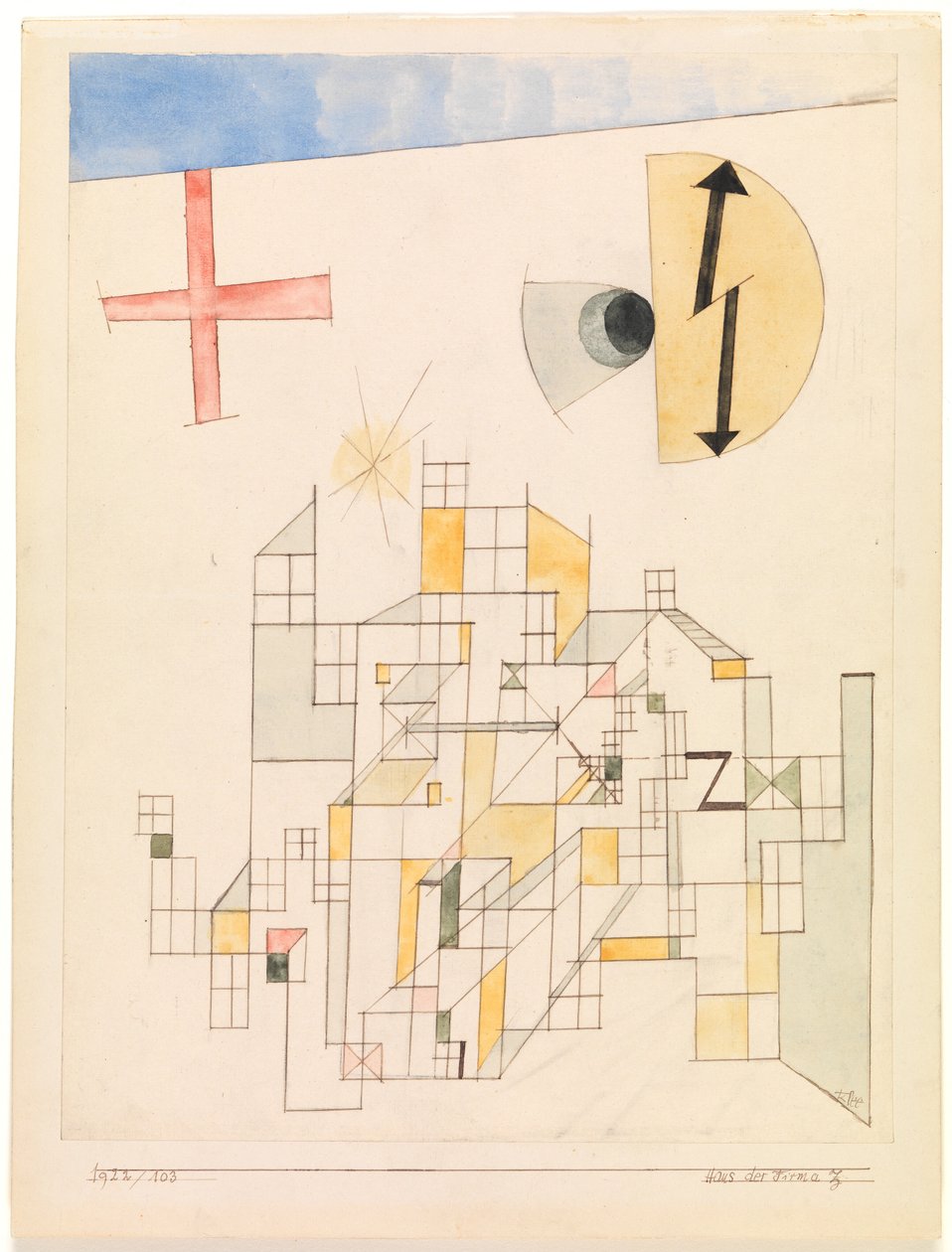 Casa de la empresa Z (Casa de la empresa Z) de Paul Klee