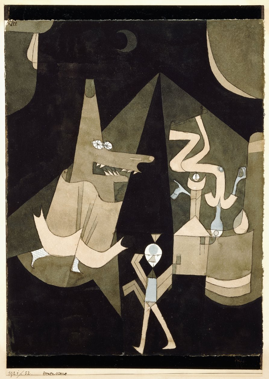 Escena Hexen de Paul Klee