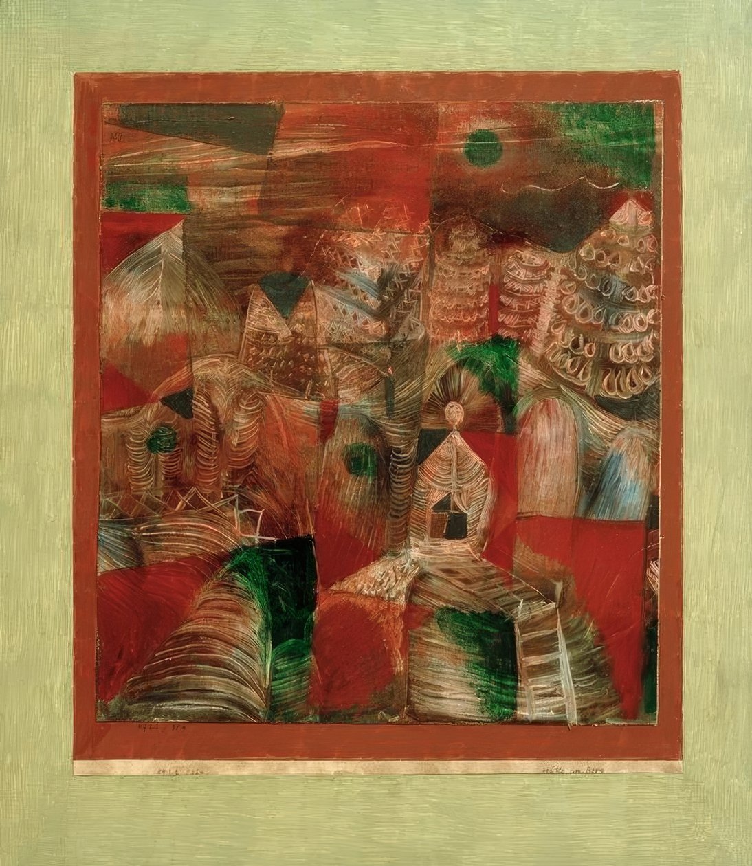 Cabaña en la montaña de Paul Klee