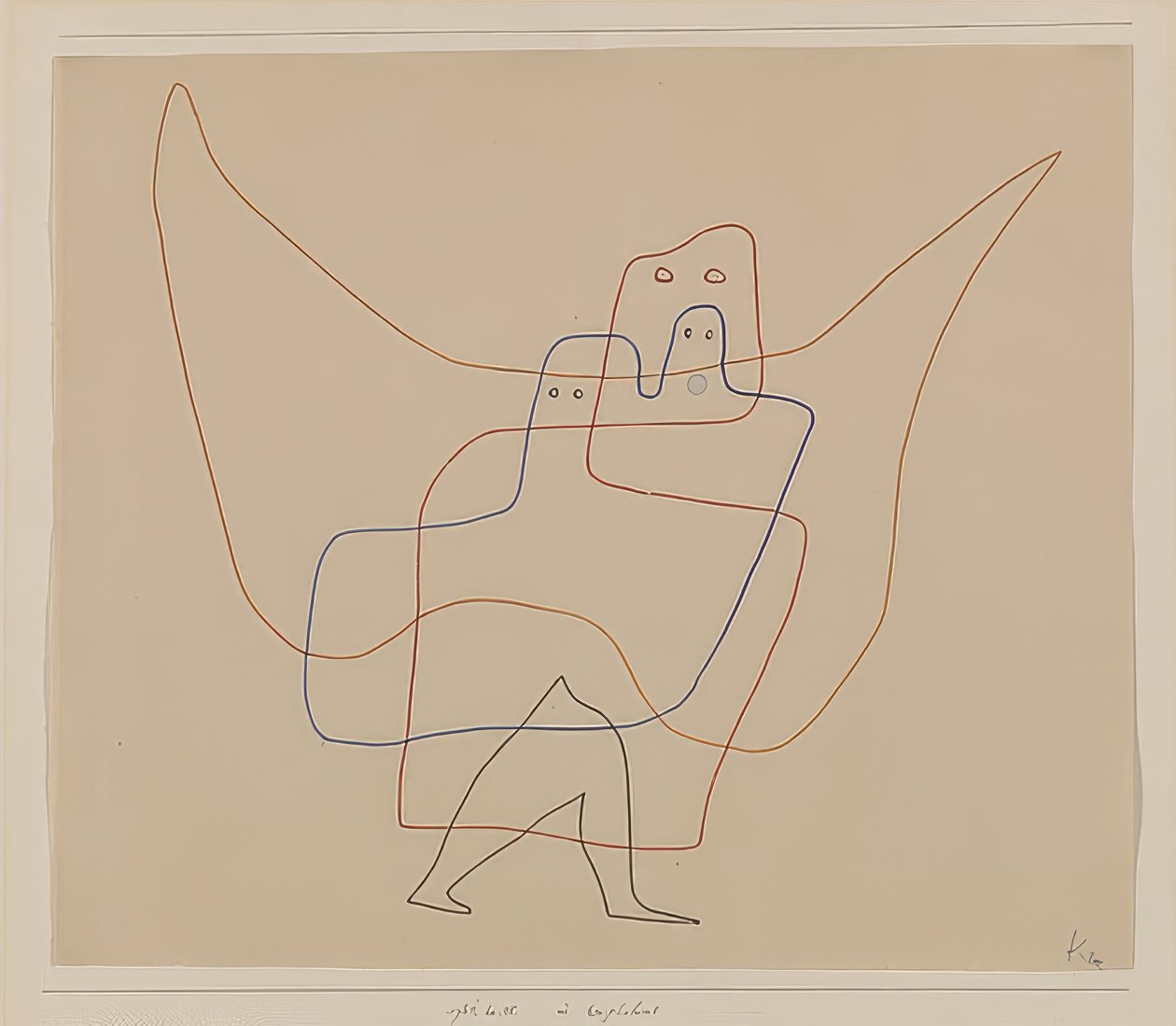 En Engelshut. 1931 de Paul Klee