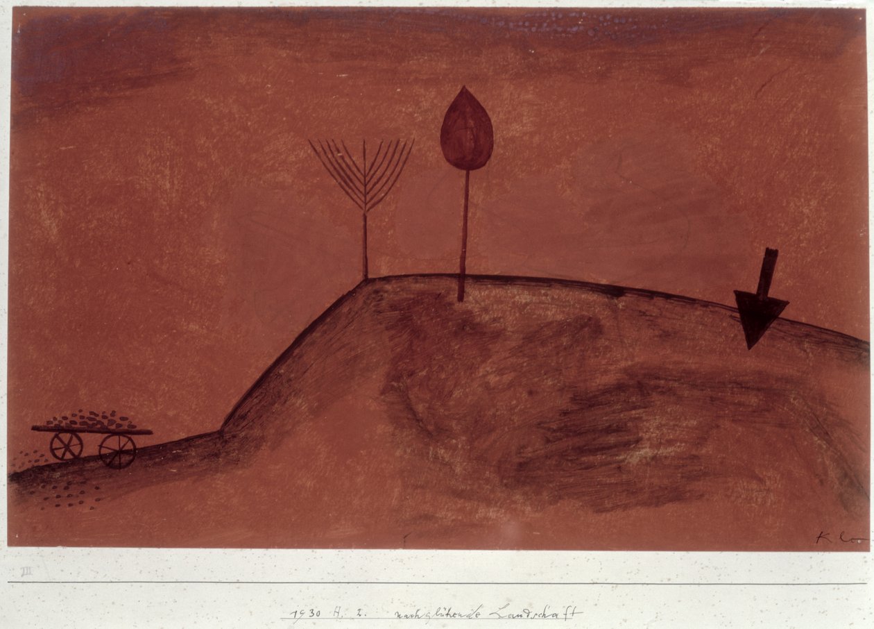 Paisaje en penumbra de Paul Klee
