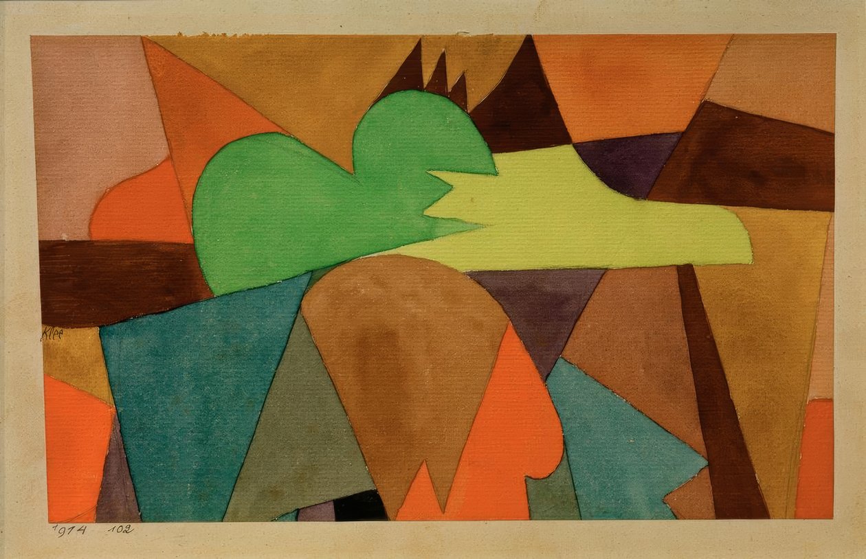 Con las puntas marrones de Paul Klee
